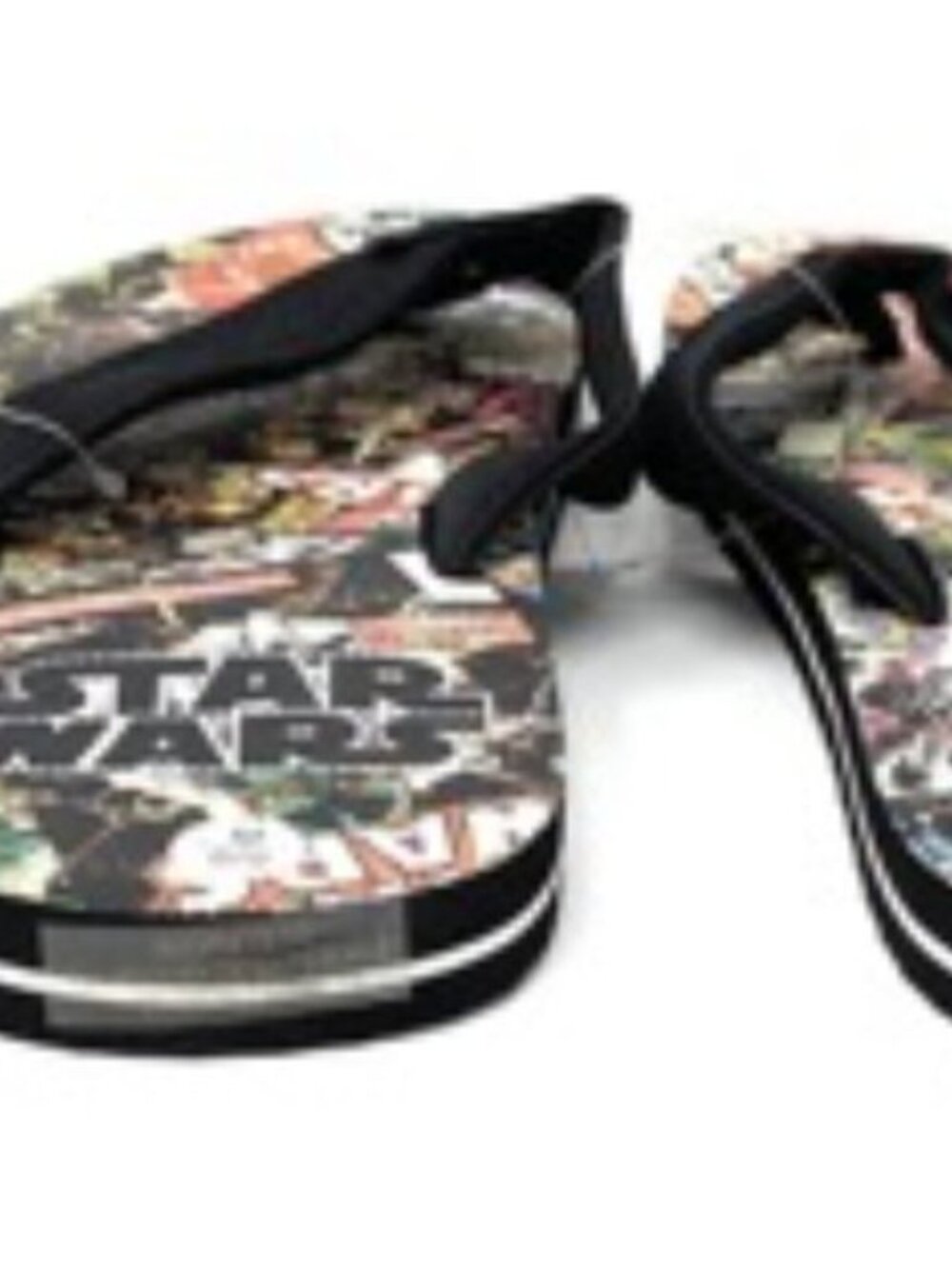 Bioworld Men's Star Wars Retro Comic Thong Flip Flops, Medium (8/9), Black - Picture 4 of 5
